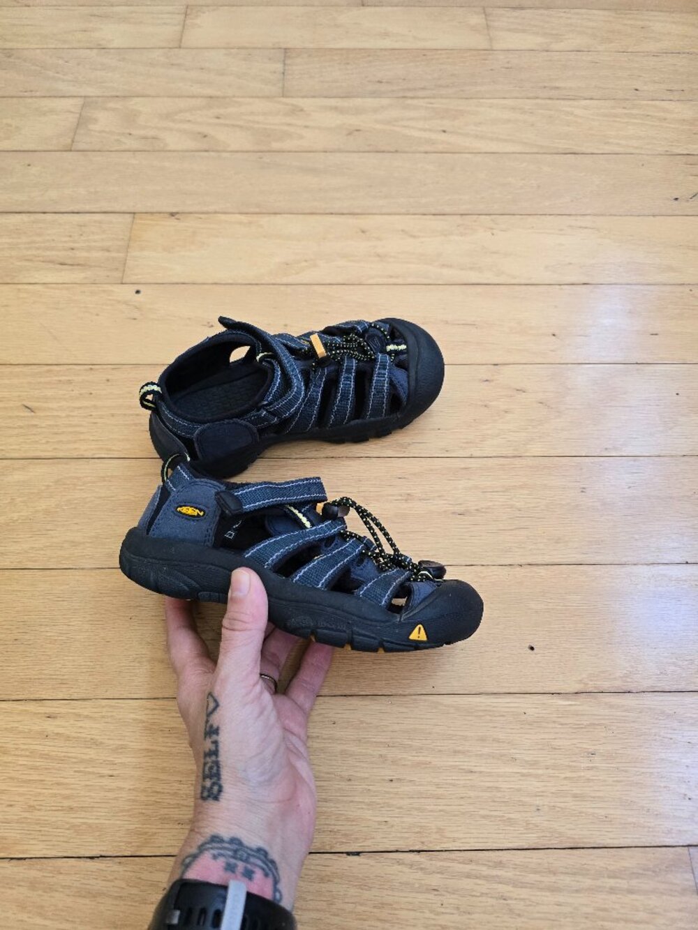 KEEN | Newport H2 Blue Yellow Outdoor Hiking Water Sandals | Toddler 12